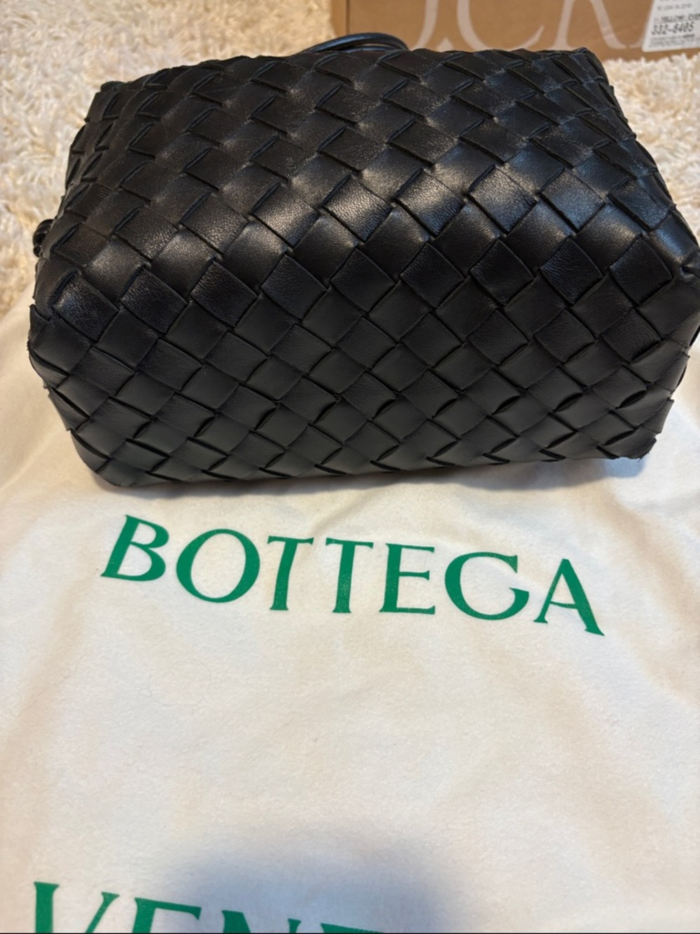 Bottega Veneta Black Intrecciato Leather Shoulder Crossbody - Picture 2 of 6